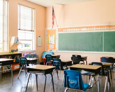 Empty classroom.