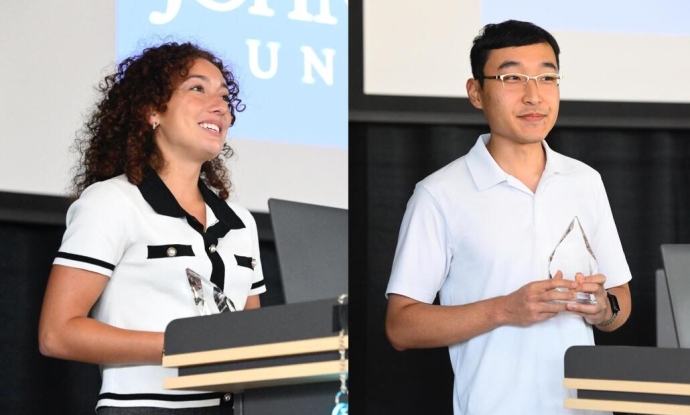 Left to right: Caitlin Rempson, William Middlezong