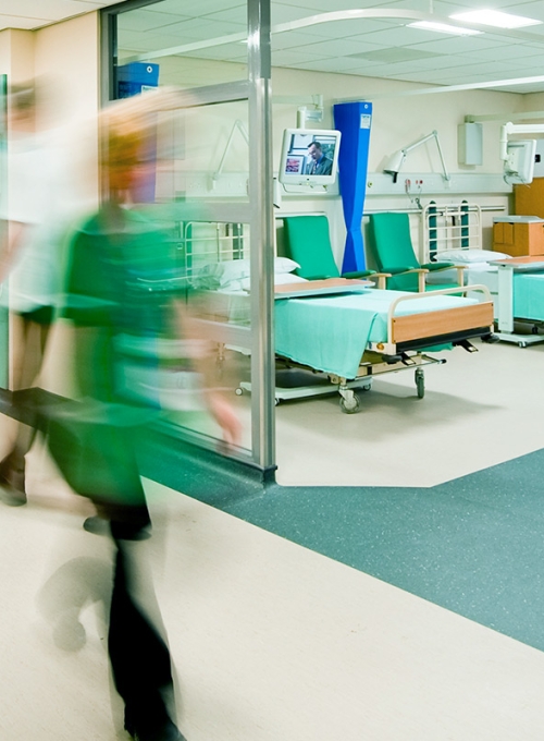 View over a modern hospital room By Ant Clausen