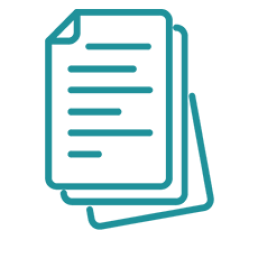 Academic Articles and Books icon of a stack of papers